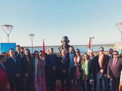 
      
      Jaishankar unveils bust of Mahatma Gandhi in Paraguay,
      
      
