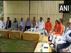 
      
      All-party meeting at Farooq Abdullah's residence
      
      