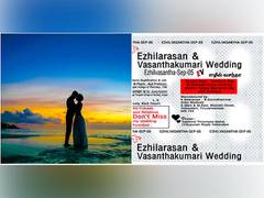 
      
      Tamil couple's 'tablet strip' themed wedding invite goes viral
      
      