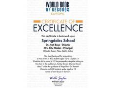 
      
      Springdales School of New Delhi gets included in WBR
      
      