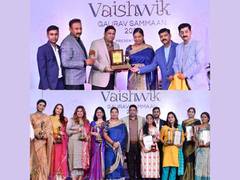 
      
      18 Women Changemakers honoured at Kashi Vaishwik Gaurav Samman 
      
      