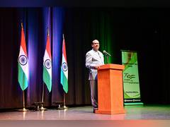 
      
      World looking up to India's development model: Om Birla in Canada
      
      