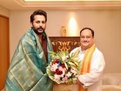 
      
      'Bheeshma' star Nithin meets BJP chief JP Nadda
      
      