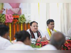 
      
      Nadda chairs Tripura BJP office bearers meeting in Agartala
      
      