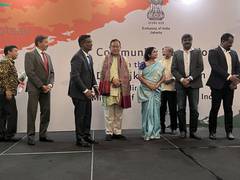 
      
      MoS Ranjan interacts with Indian diaspora in Jakarta
      
      