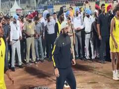 
      
      Bhagwant Mann opens 'Khedan Watan Punjab Dian' event, tries hand at volleyball
      
      
