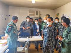 
      
      Japan airforce Lt Gen meets IAF contingent 
      
      