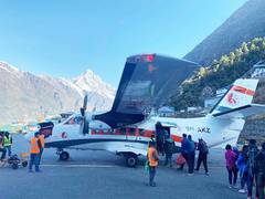 
      
      Aircraft with 22 people on board makes emergency landing 
      
      