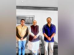 
      
      Amit Shah meets Rohit Shetty in Mumbai, see pics
      
      