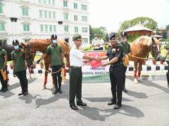 
      
      Army Chief hands over non-lethal military equipment to Nepal
      
      