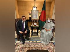 
      
      Bangladeshi PM Sheikh Hasina meets Gautam Adani 
      
      