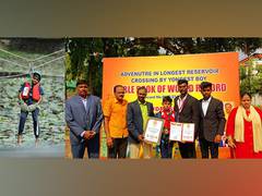 
      
      12 y.o. boy crosses 337 ft reservoir in 7 minutes!
      
      
