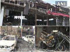 
      
      Car showroom gutted in massive fire in Assam's Basistha
      
      
