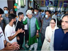 
      
      J-K: Manoj Sinha inaugurates Ellahi Bagh Indoor Sports Stadium 
      
      