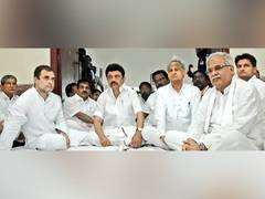 
      
      CM Bhupesh Baghel  participates in launch of Bharat Jodo Yatra
      
      