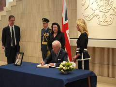 
      
      US President Biden, first lady sign condolence book at...
      
      