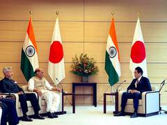
      
      Rajnath Singh, S Jaishankar call on Japanese PM in Tokyo
      
      
