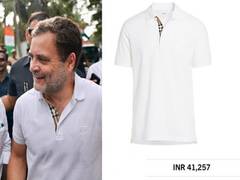
      
      T-shirt war: Does Rahul Gandhi's shirt cost Rs 41,000?
      
      