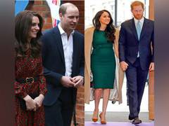 
      
      Prince William, Kate Middleton, Prince Harry and Meghan...
      
      