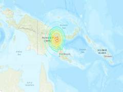 
      
      7.6 magnitude earthquake jolts Papua New Guinea
      
      