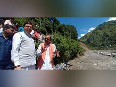 
      
      Uttarakhand CM visits cloudburst-hit areas
      
      