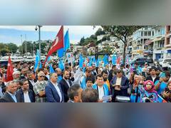 
      
      Uyghurs, Turks in Istanbul demonstrate against 'Hunger Genocide' 
      
      
