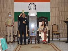 
      
      Arunachal Pradesh Governor adopts, sponsors two TB patients
      
      