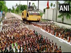
      
      Illegal liquor worth Rs 5.47 cr destroyed in Andhra Pradesh
      
      