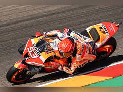 
      
      Moto GP: Narrow margins the difference on Saturday in Aragon
      
      