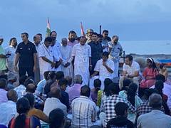 
      
      Rahul Gandhi interacts with fishermen in Kerala
      
      