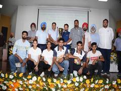 
      
      Anurag Thakur felicitates sportspersons of Guru Nanak Dev Univ
      
      