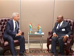 
      
      Jaishankar holds talks with Ghana President, discusses...
      
      