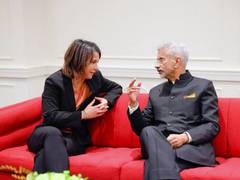 
      
       Jaishankar catches up with German counterpart on sidelines...
      
      