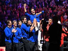 
      
      Federer bows out of tennis with Laver Cup defeat alongside Nadal
      
      