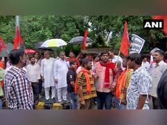 
      
      VHP protests against attacks on Indians in UK
      
      