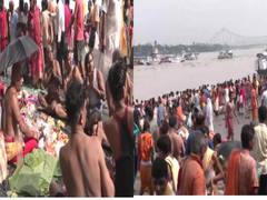 
      
      People take holy dip, perform 'pind dan'
      
      
