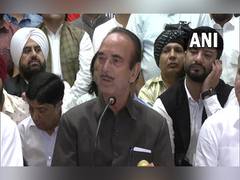 
      
      Ghulam Nabi Azad announces new party's name, unveils its flag
      
      