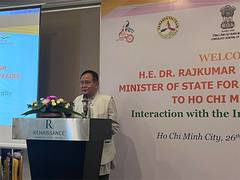
      
      MoS Rajkumar Ranjan interacts with Indian diaspora in Vietnam
      
      