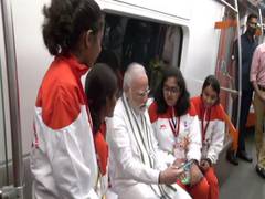 
      
      PM Modi inaugurates Phase I of Ahmedabad Metro rail project
      
      