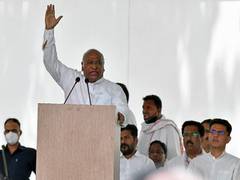 
      
      Mallikarjun Kharge files nomination for Congress president post
      
      