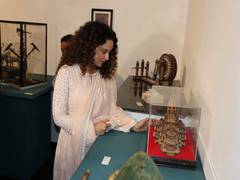 
      
      Kangana bids on 'Ram janam bhumi' mementos at auction of PM gifts
      
      