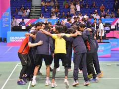 
      
      National Games 2022: Telangana clinch mixed team badminton gold 
      
      
