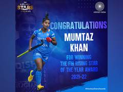 
      
      India's young sensation Mumtaz receives FIH's Rising Star award
      
      