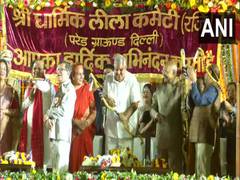 
      
      Vice President Dhankhar celebrates  Dussehra at Red Fort ground
      
      