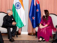 
      
      Jaishankar calls on New Zealand PM in Auckland
      
      