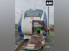 
      
      Vande Bharat Express meets with accident 
      
      