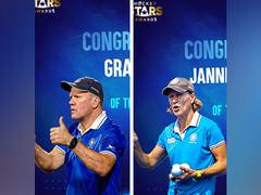 
      
       Coaches Graham Reid and Janneke Schopman credit team for award
      
      