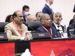 
      
      India believes in mutual dialogue and diplomacy: Om Birla 
      
      