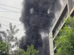 
      
      Massive fire breaks out at plastic company in Noida
      
      
