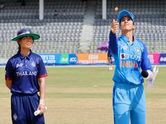
      
      Women's Asia Cup: India win toss, opt to bowl against Thailand 
      
      